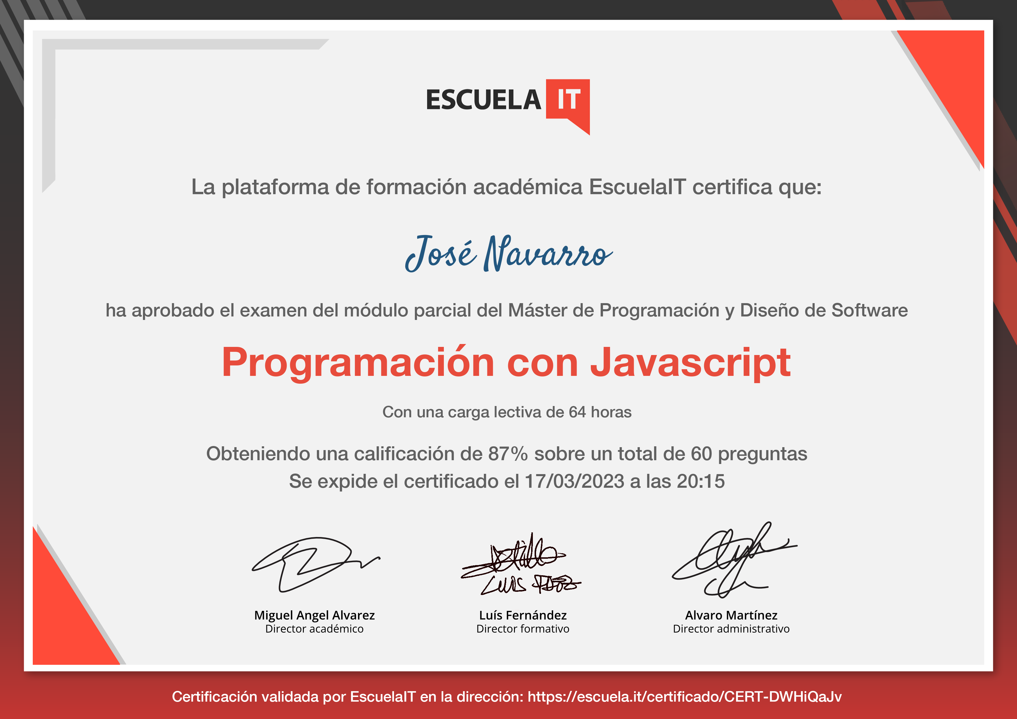 Certificado