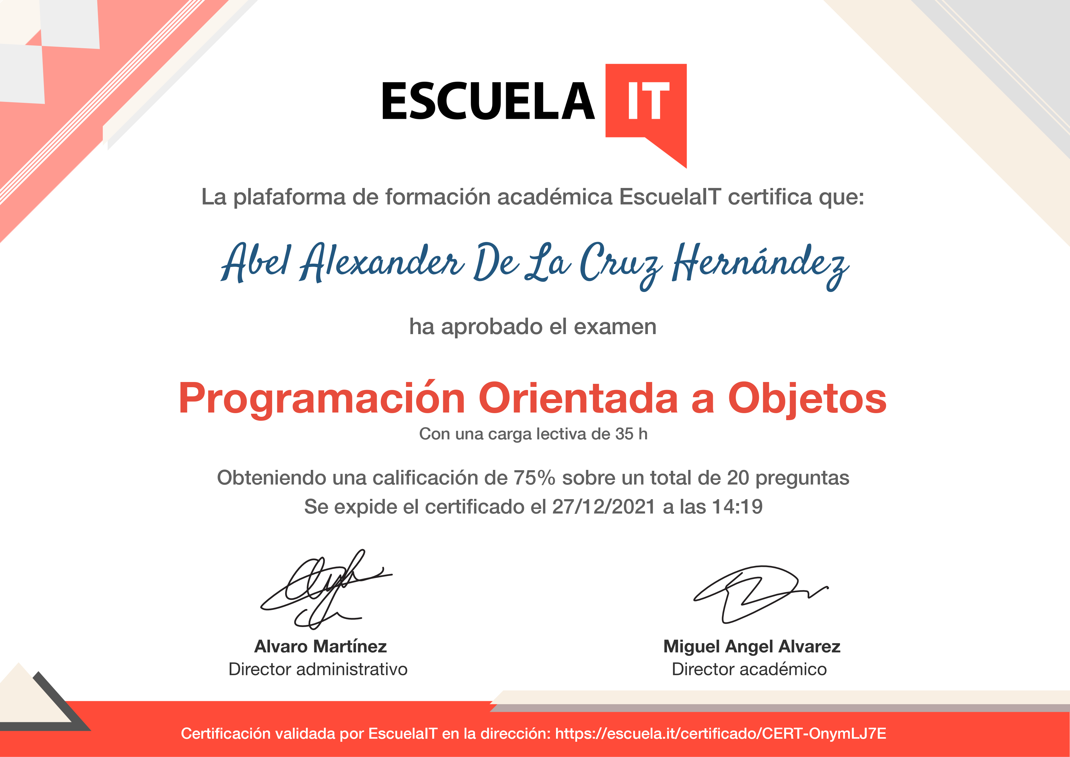 Certificado