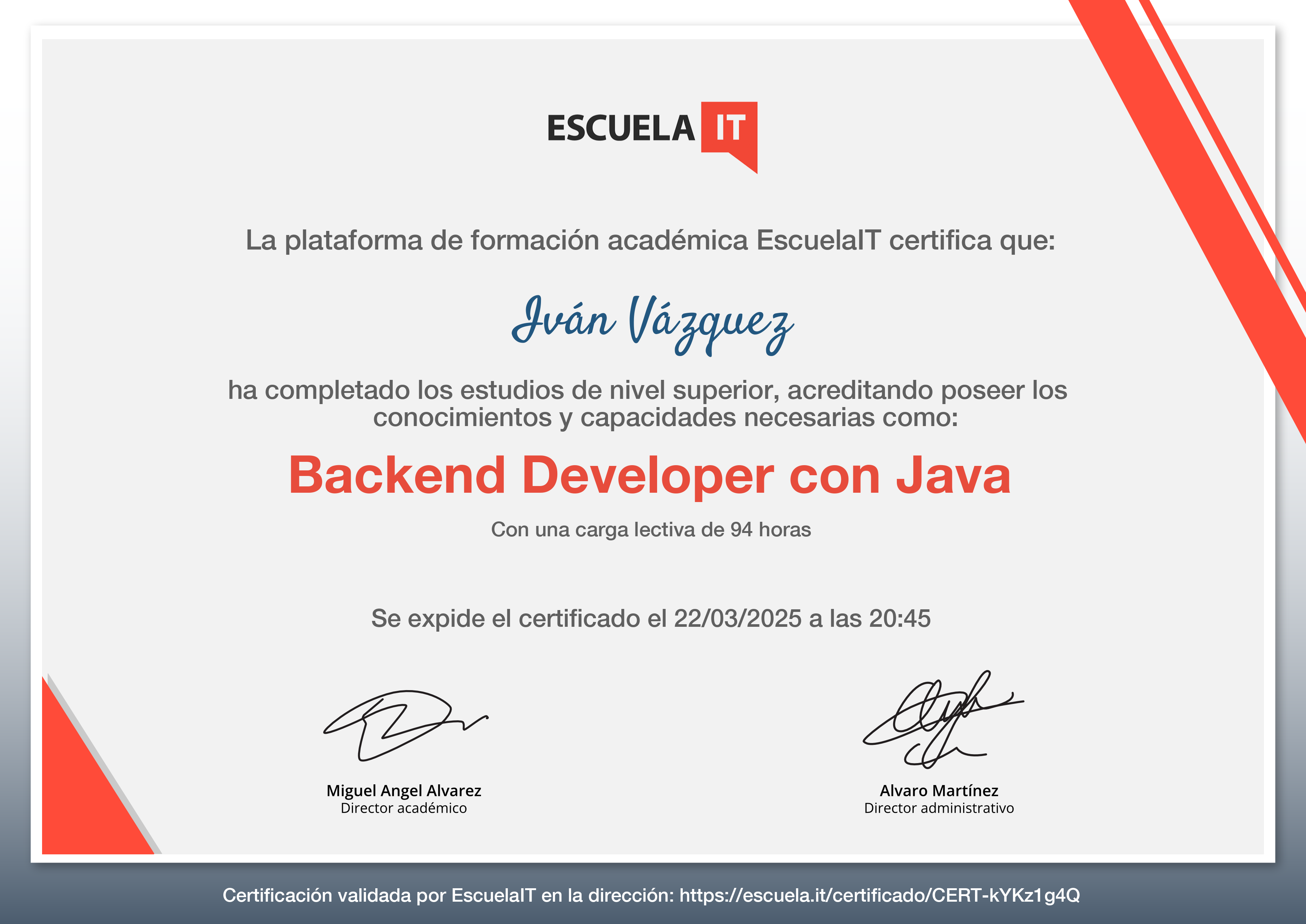 Certificado