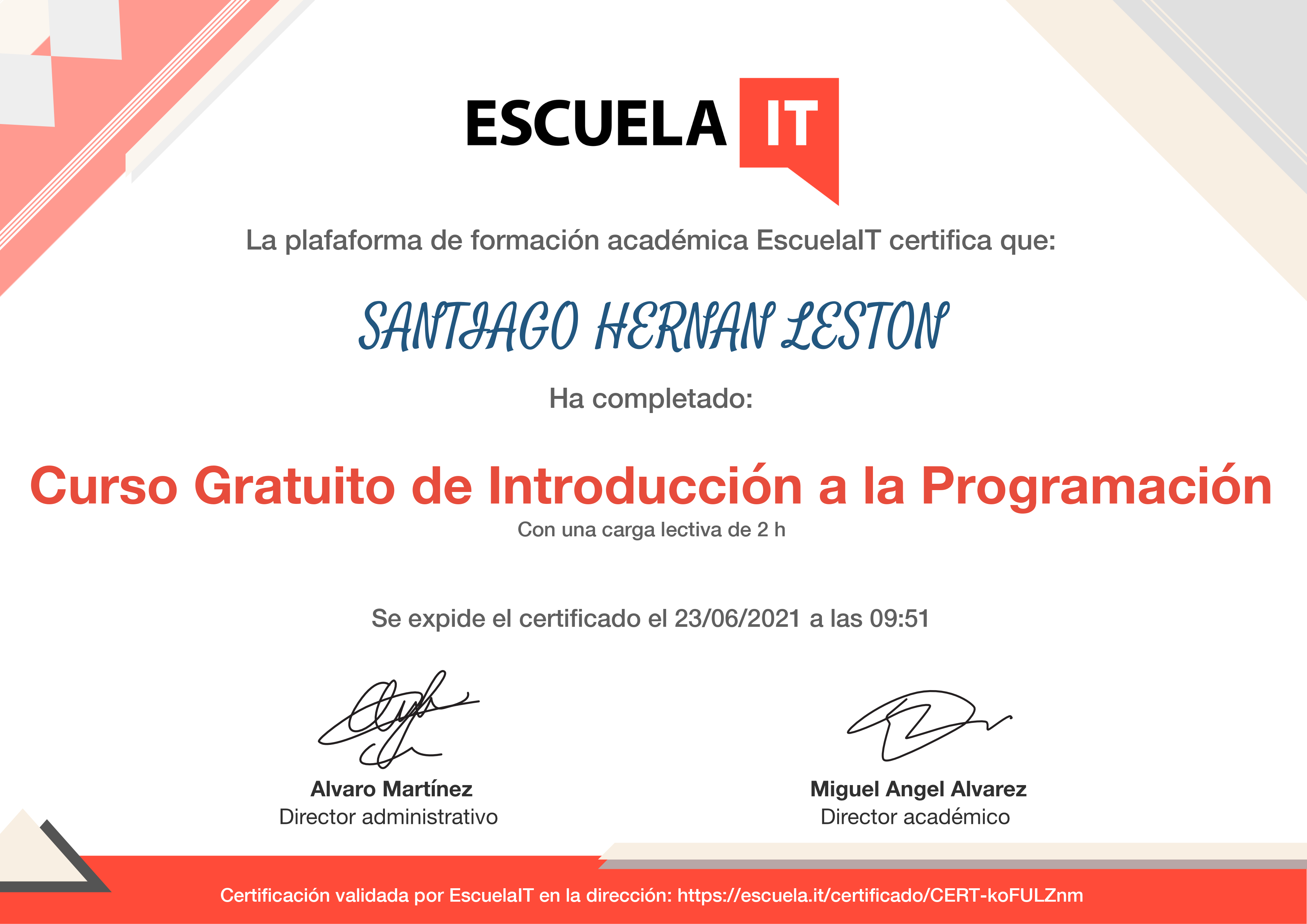 Certificado
